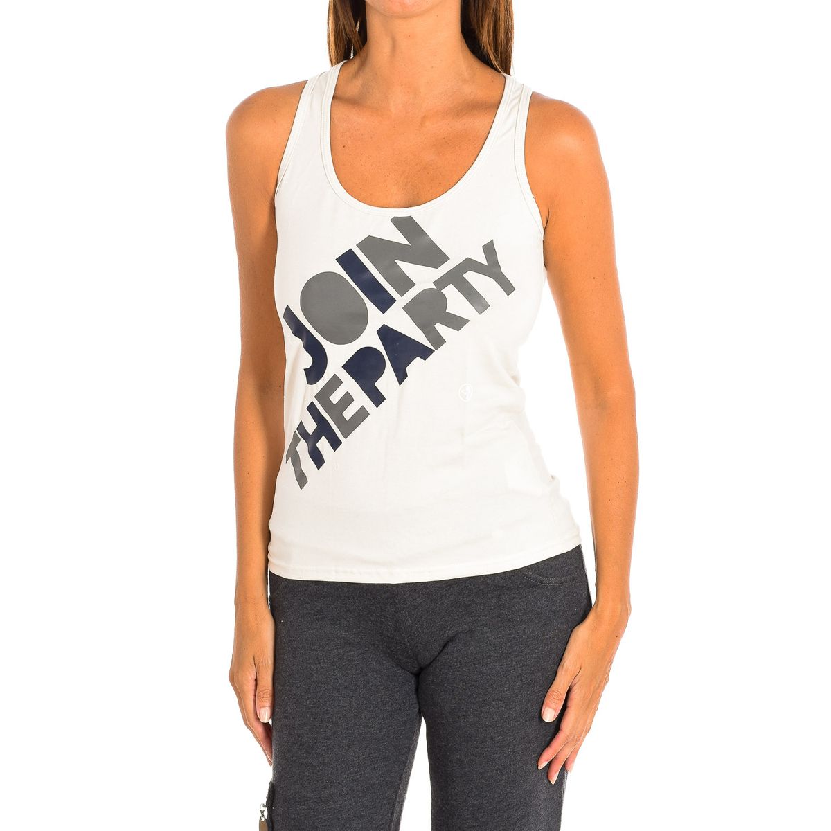 Tanktop mit Grafik-Schriftzug