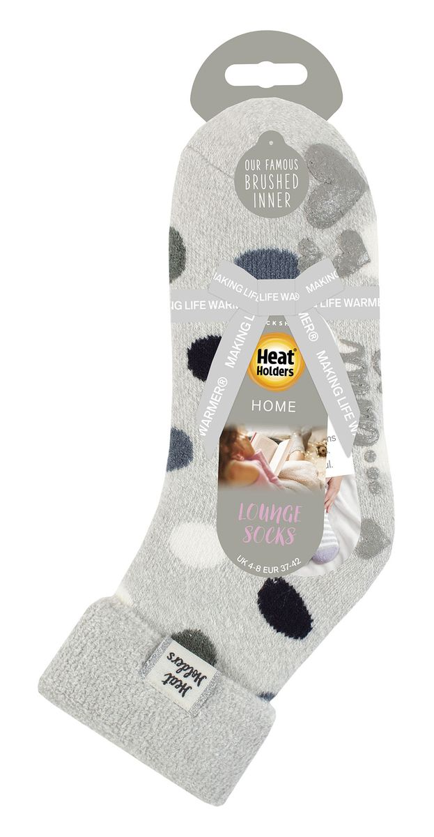 Gepunktete Thermo-Lounge-Socken