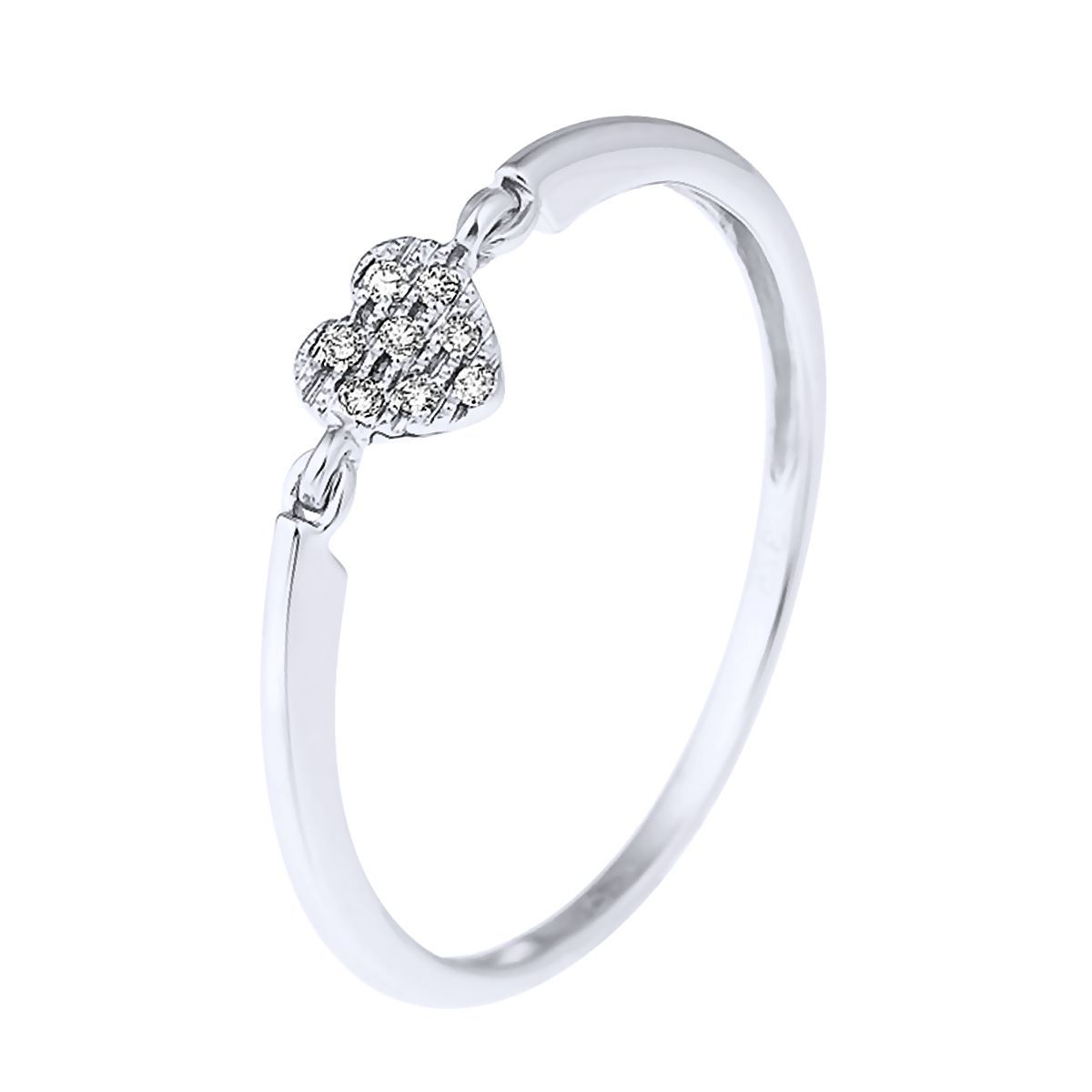 Eleganter Diamant-Herzring