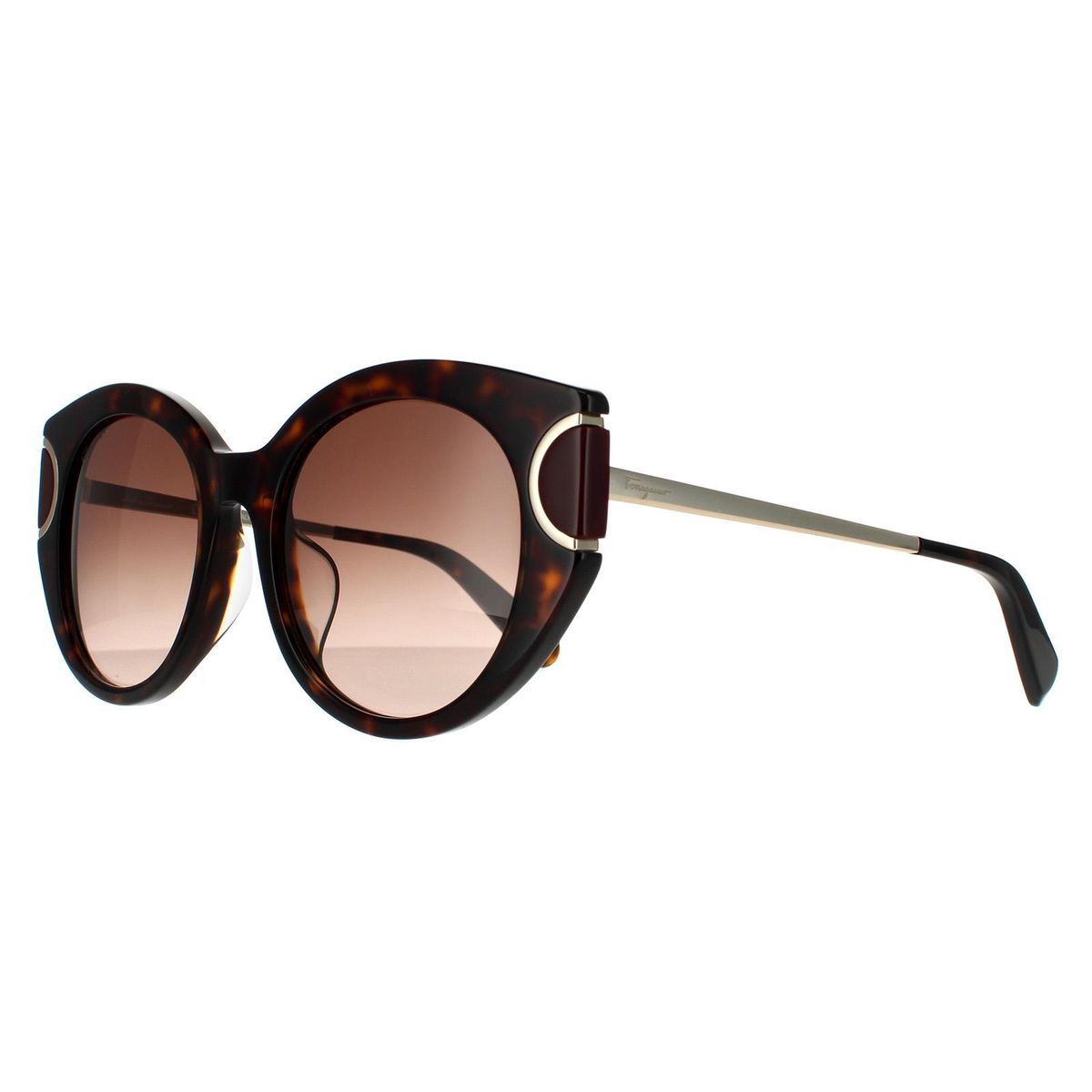 Cat-Eye-Sonnenbrille mit Tortoise-Rahmen