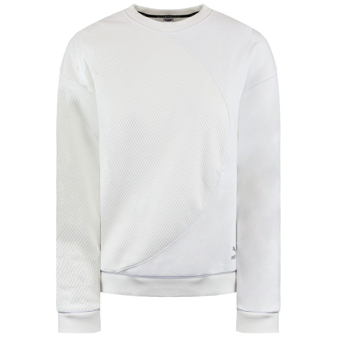 Strukturierter Halfmoon Fleece-Pullover