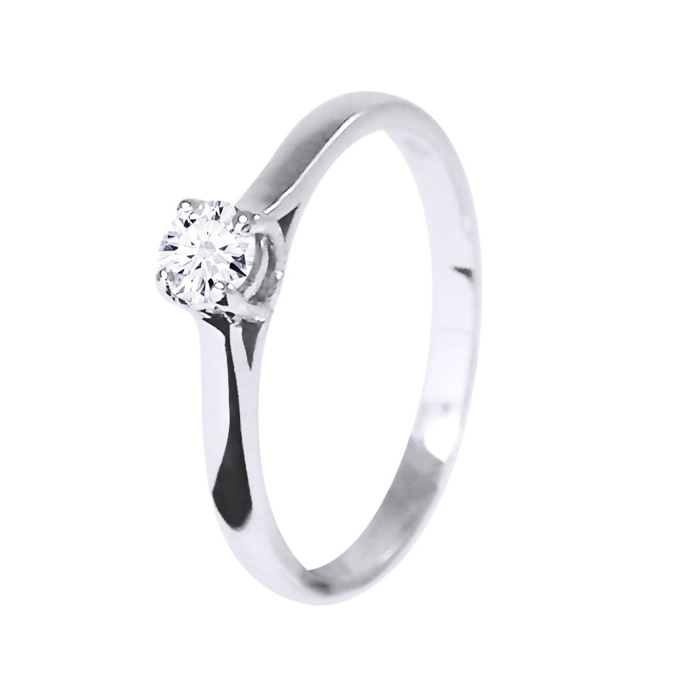 Klassischer Diamant-Solitär-Verlobungsring