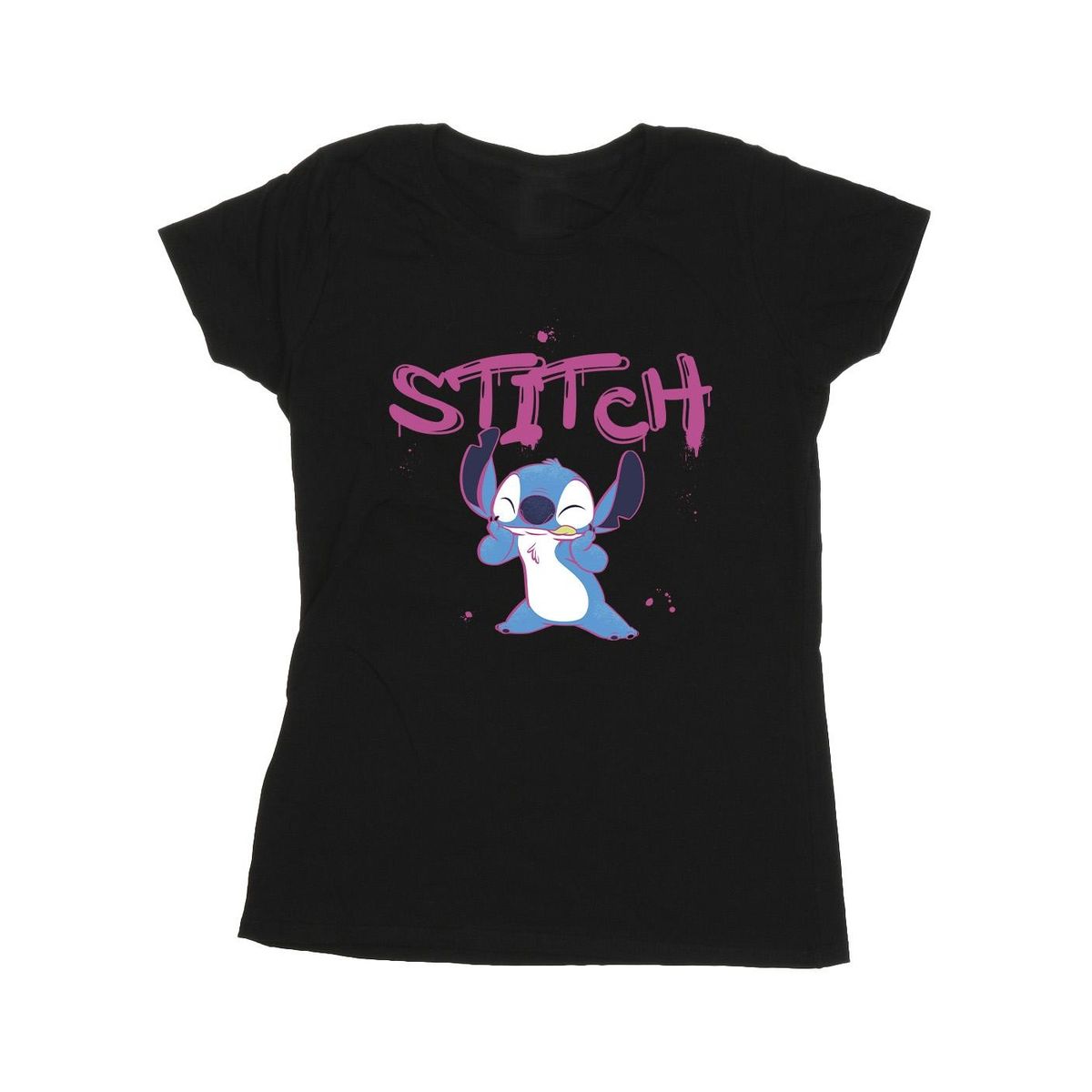 Grafik-T-Shirt mit Graffiti-Motiv