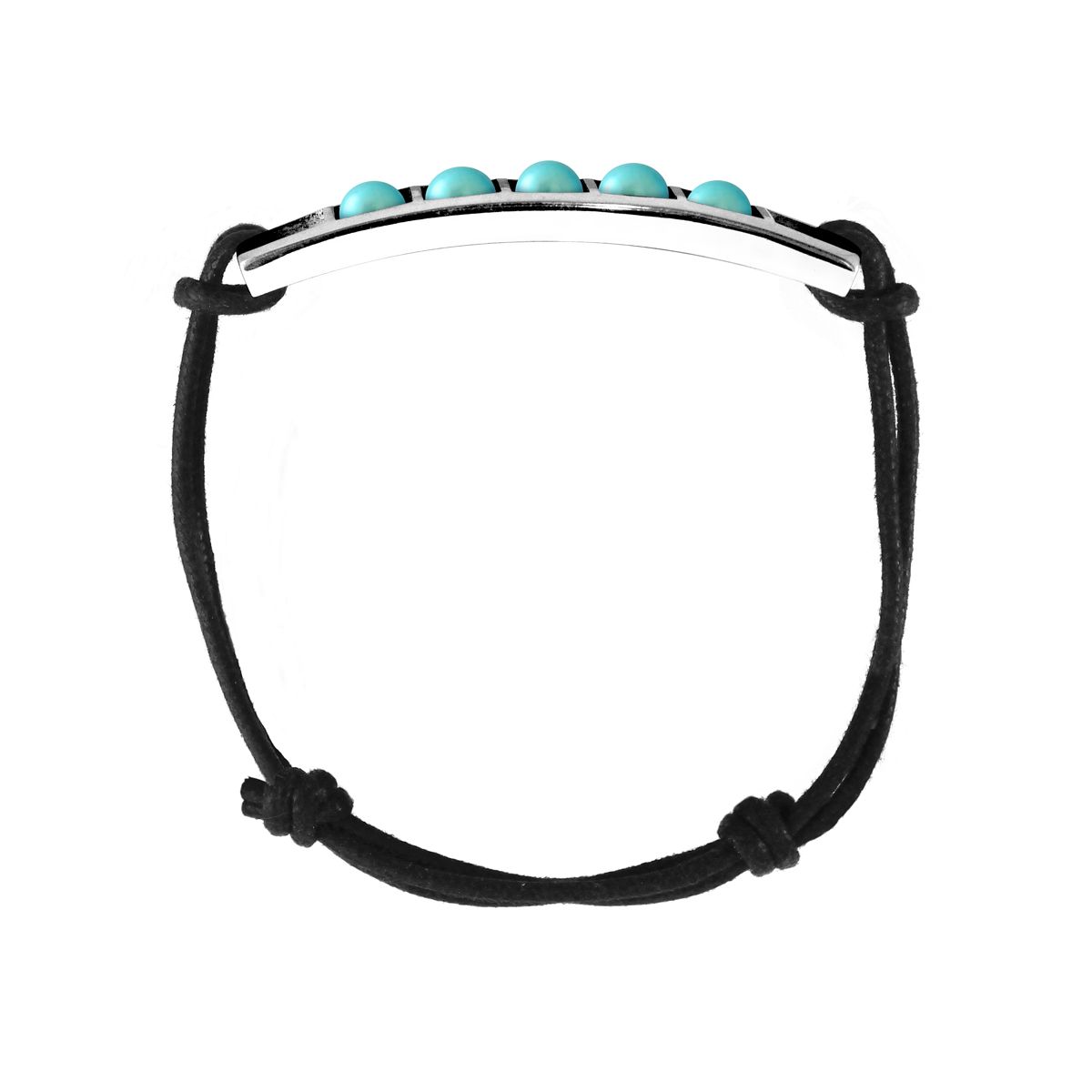 Verstellbares Perlenarmband aus Sterlingsilber