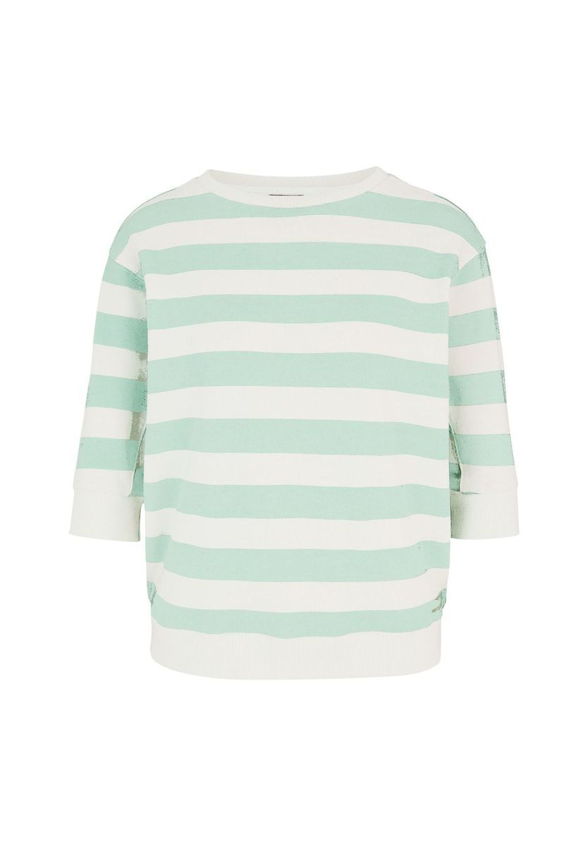 Gestreiftes Sweatshirt mit Überschnittenen Schultern
