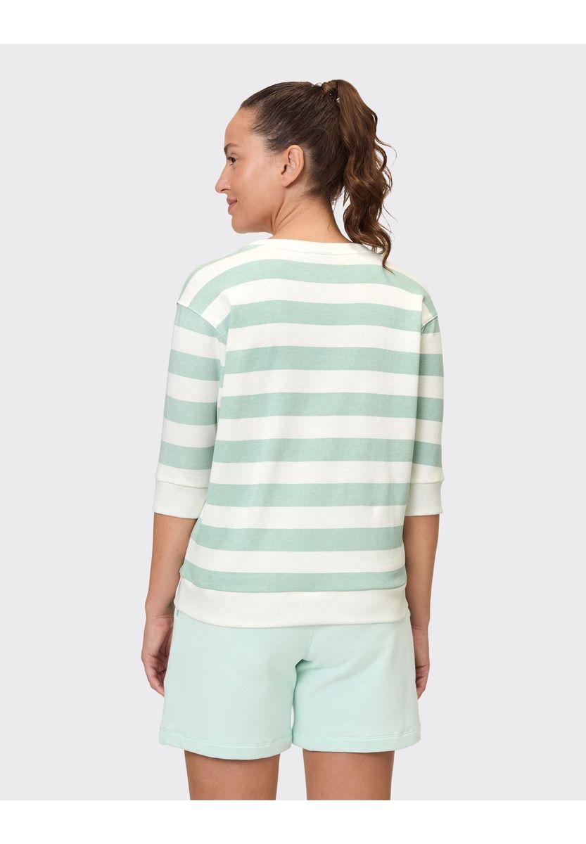 Gestreiftes Sweatshirt mit Überschnittenen Schultern