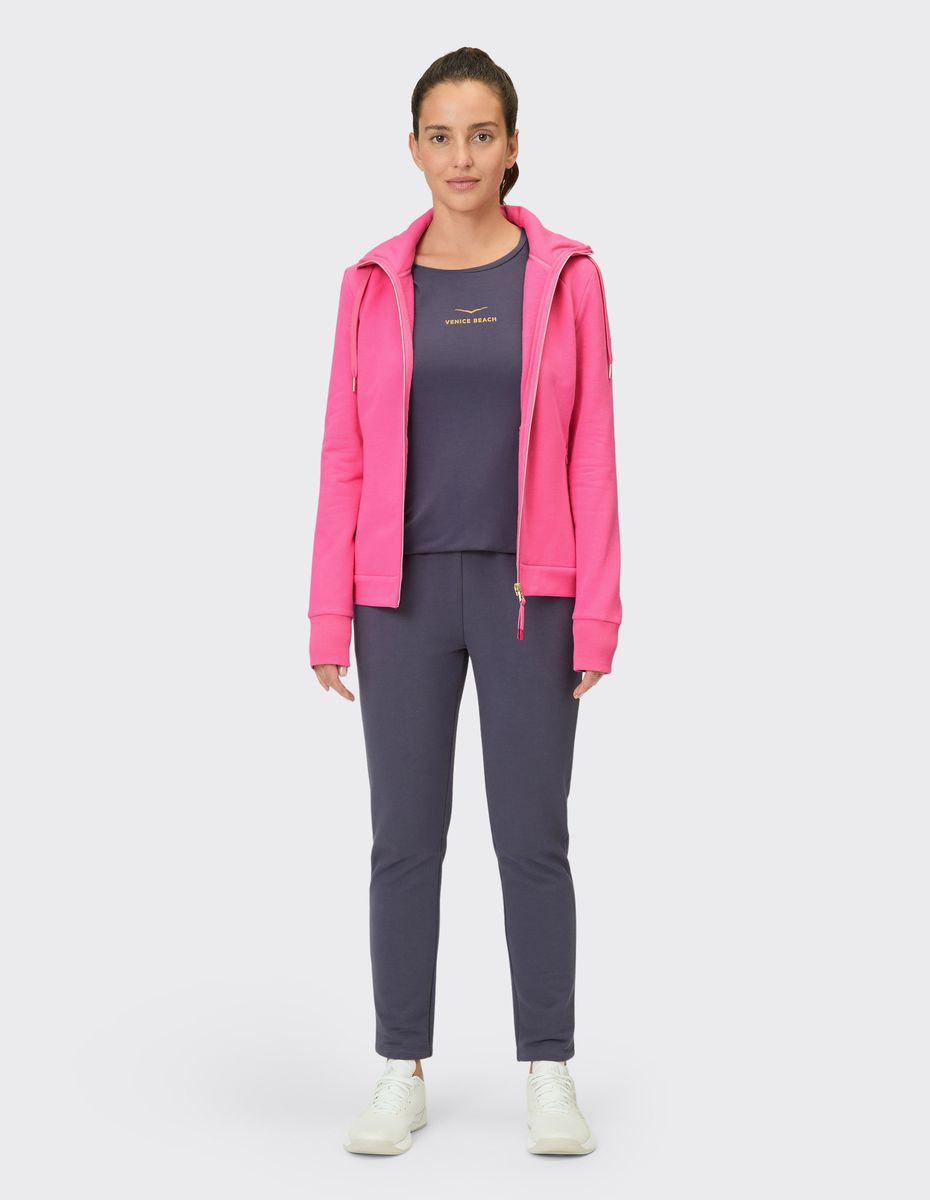 Jacke mit Stehkragen und Reißverschluss