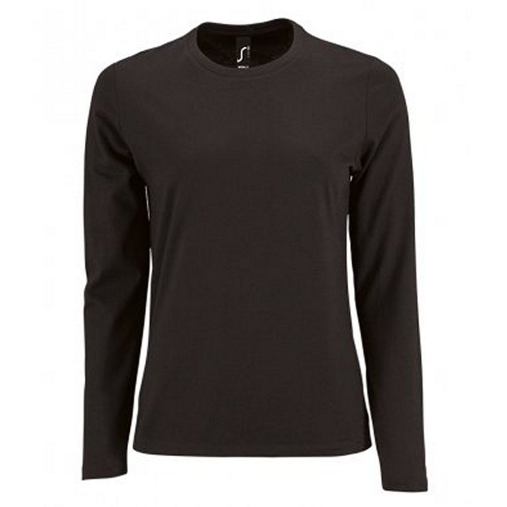Essentielles Baumwoll-Langarmshirt, schmale Passform