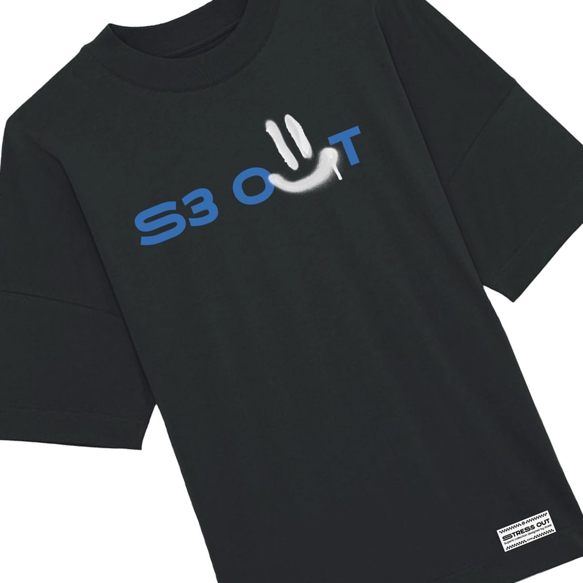 Übergroßes Grafik-T-Shirt aus Baumwolle