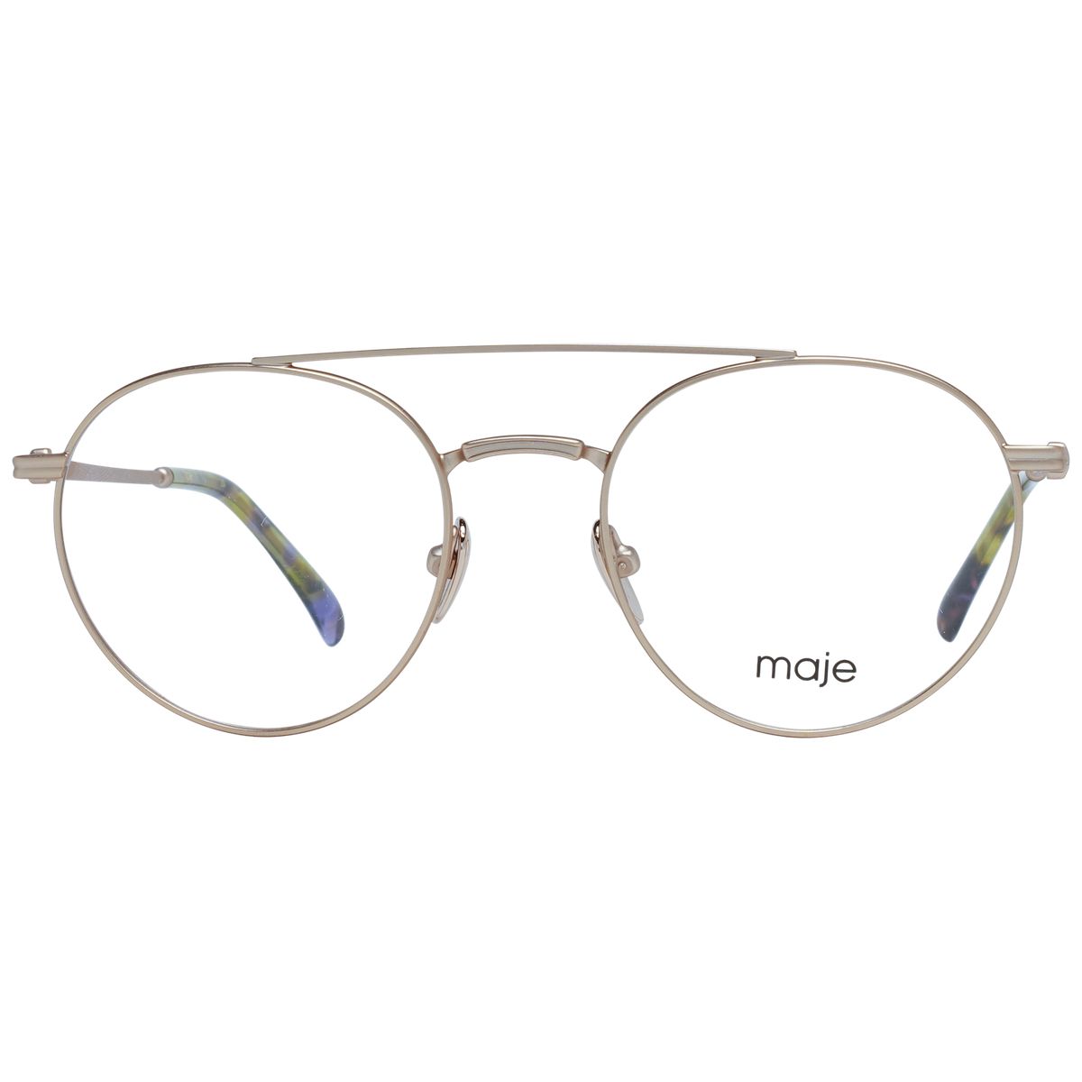 Elegante Rundbrille mit Doppelsteg