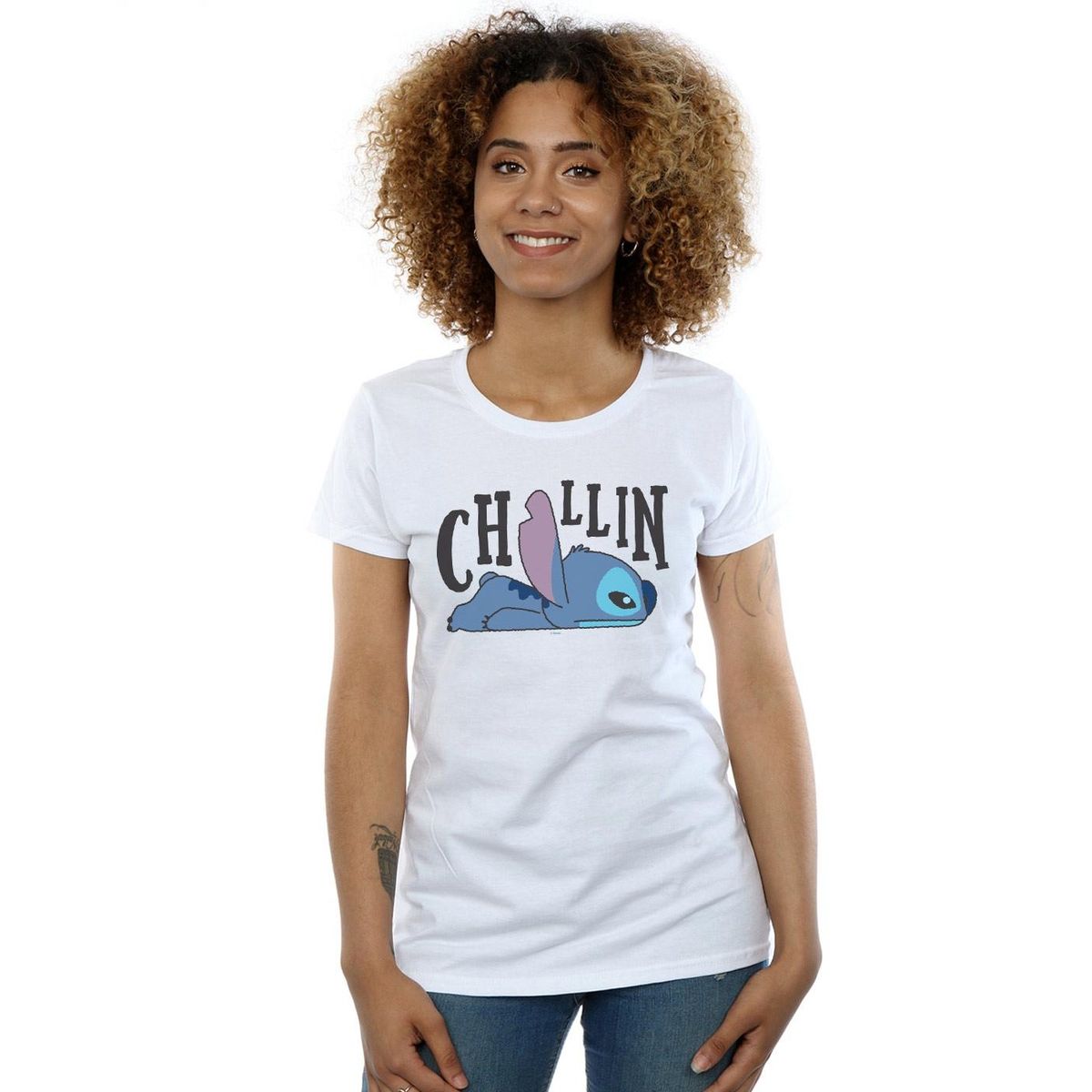 Grafik-T-Shirt mit Stitch-Print
