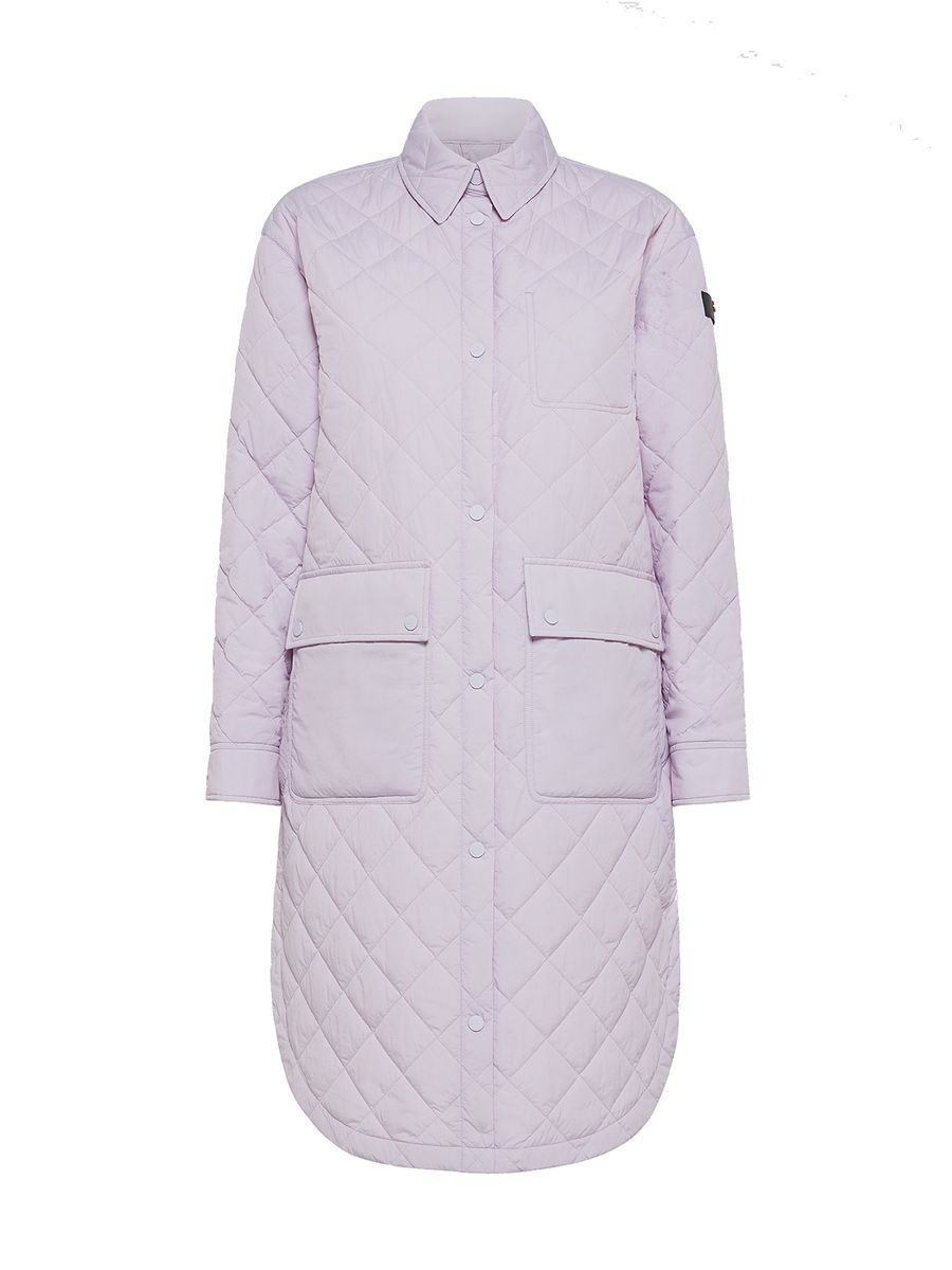 Lange Gesteppte Hemdjacke