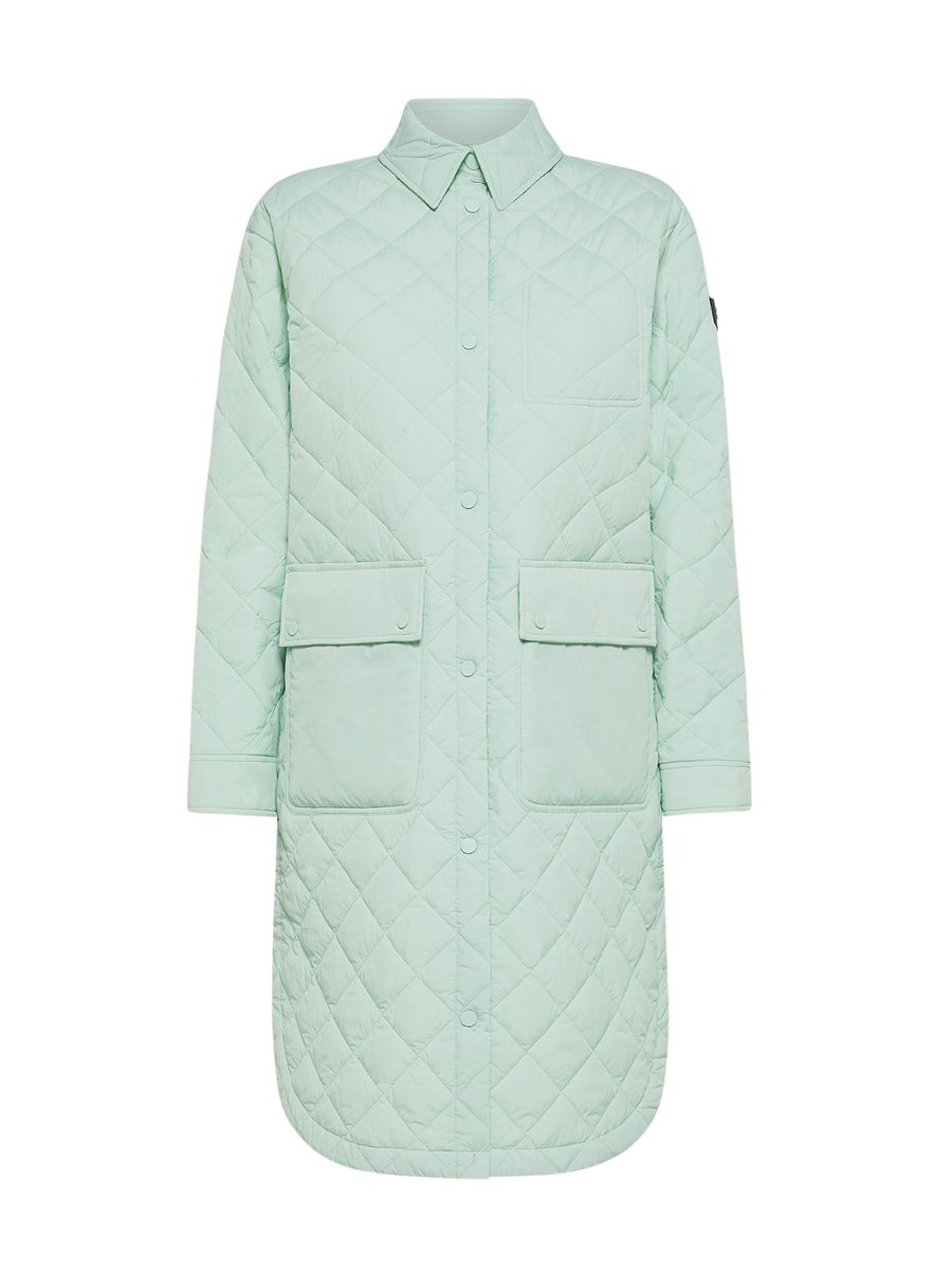 Lange Gesteppte Hemdjacke
