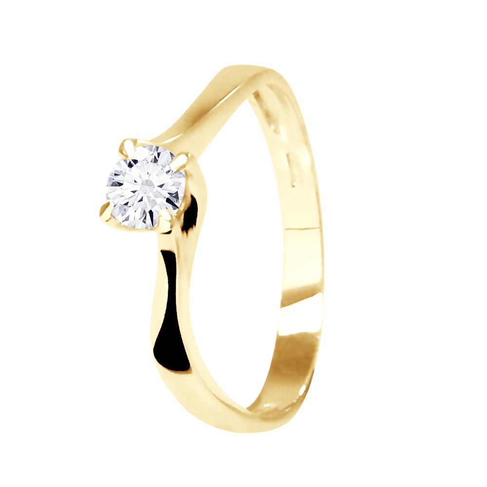 Eleganter Solitär-Diamantring