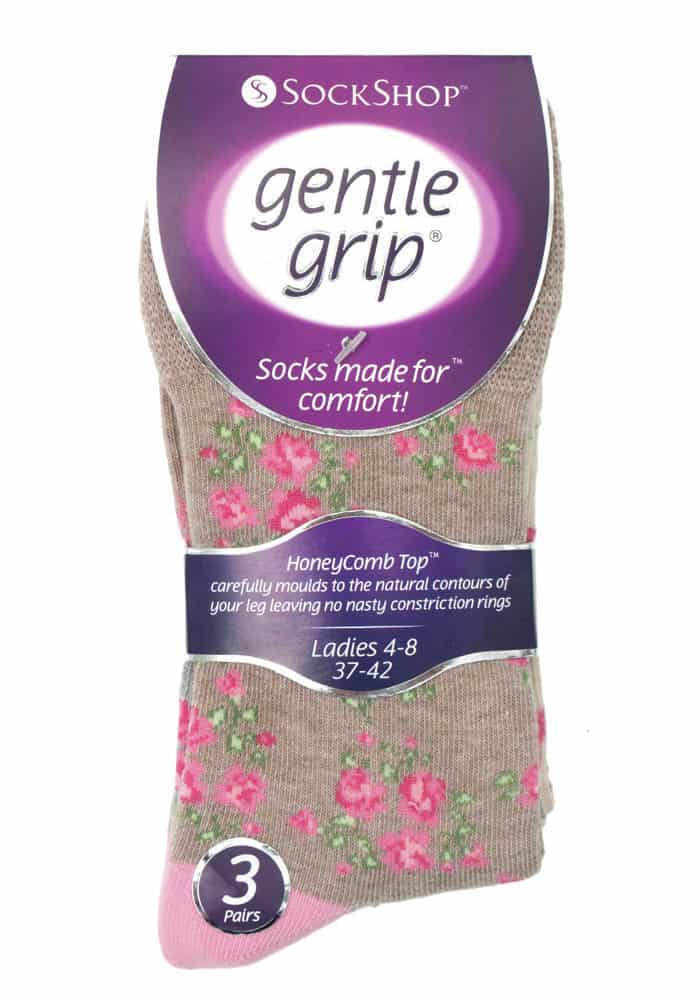 Nicht einschneidende Socken mit Blumenmuster