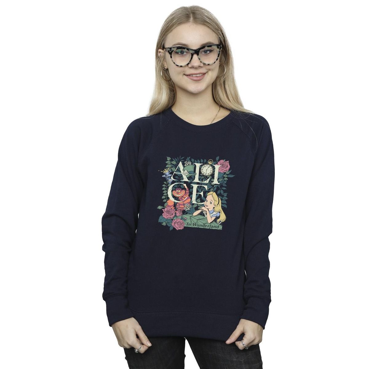 Alice im Wunderland Grafik-Sweatshirt