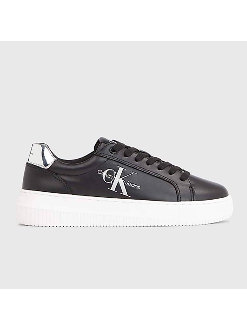 Klassische Leder-Plateau-Sneaker