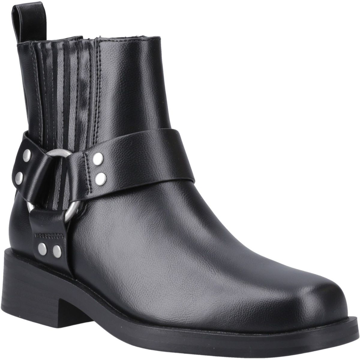 Chelsea-Boots mit Harness-Detail