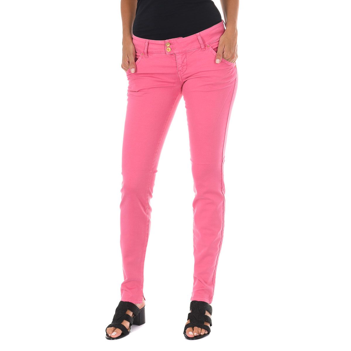 Schmal geschnittene Low-Rise Chino