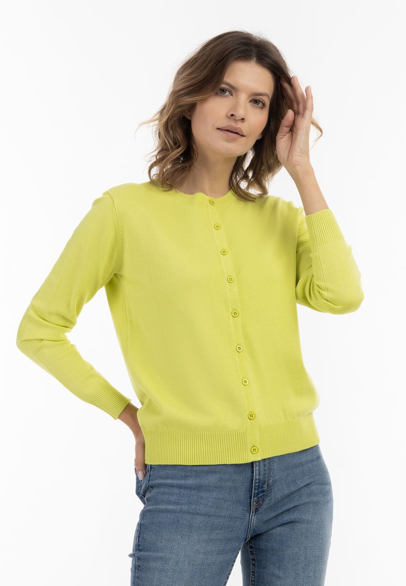 Klassischer Cardigan mit Rundhalsausschnitt