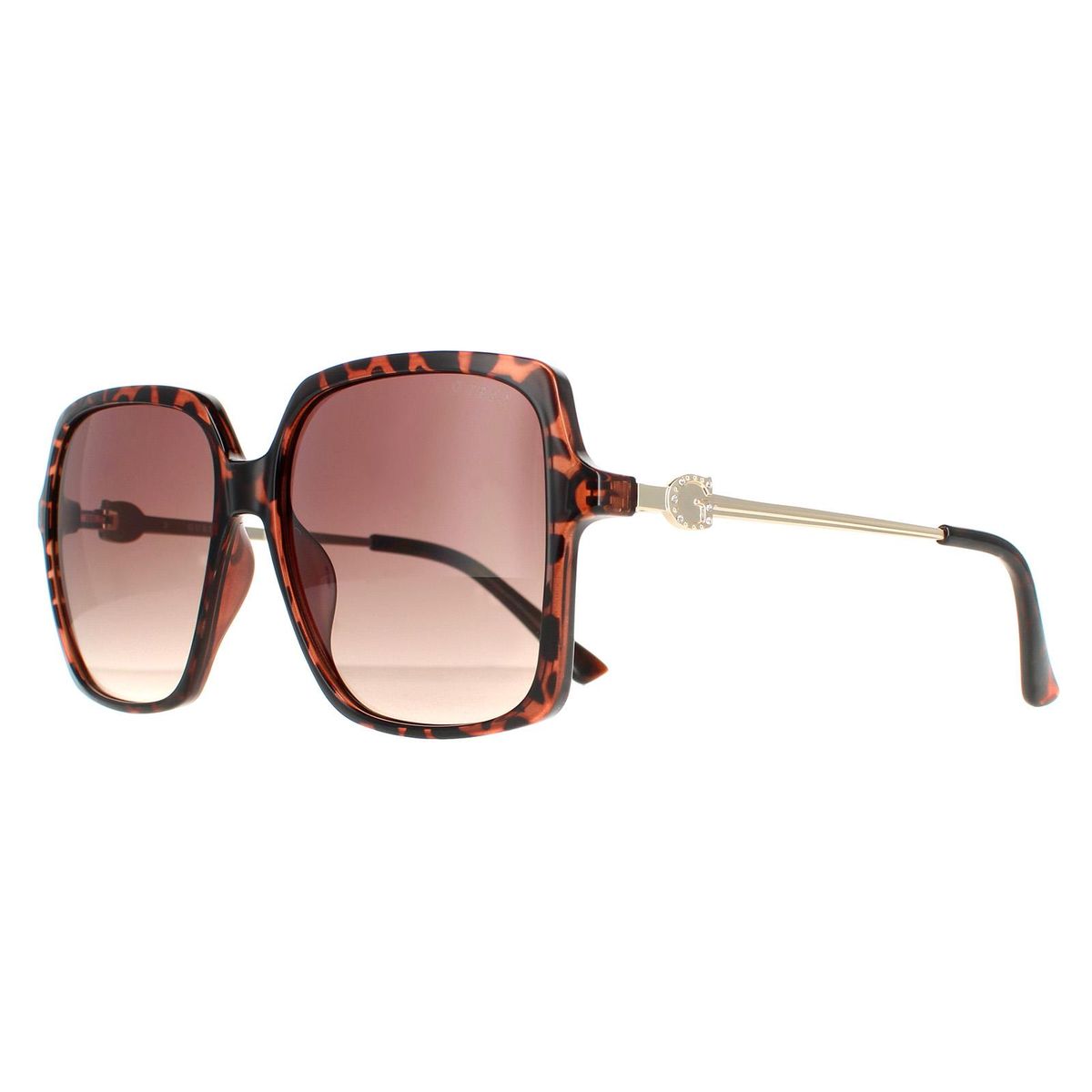 Schicke quadratische Sonnenbrille in Schildpatt-Optik
