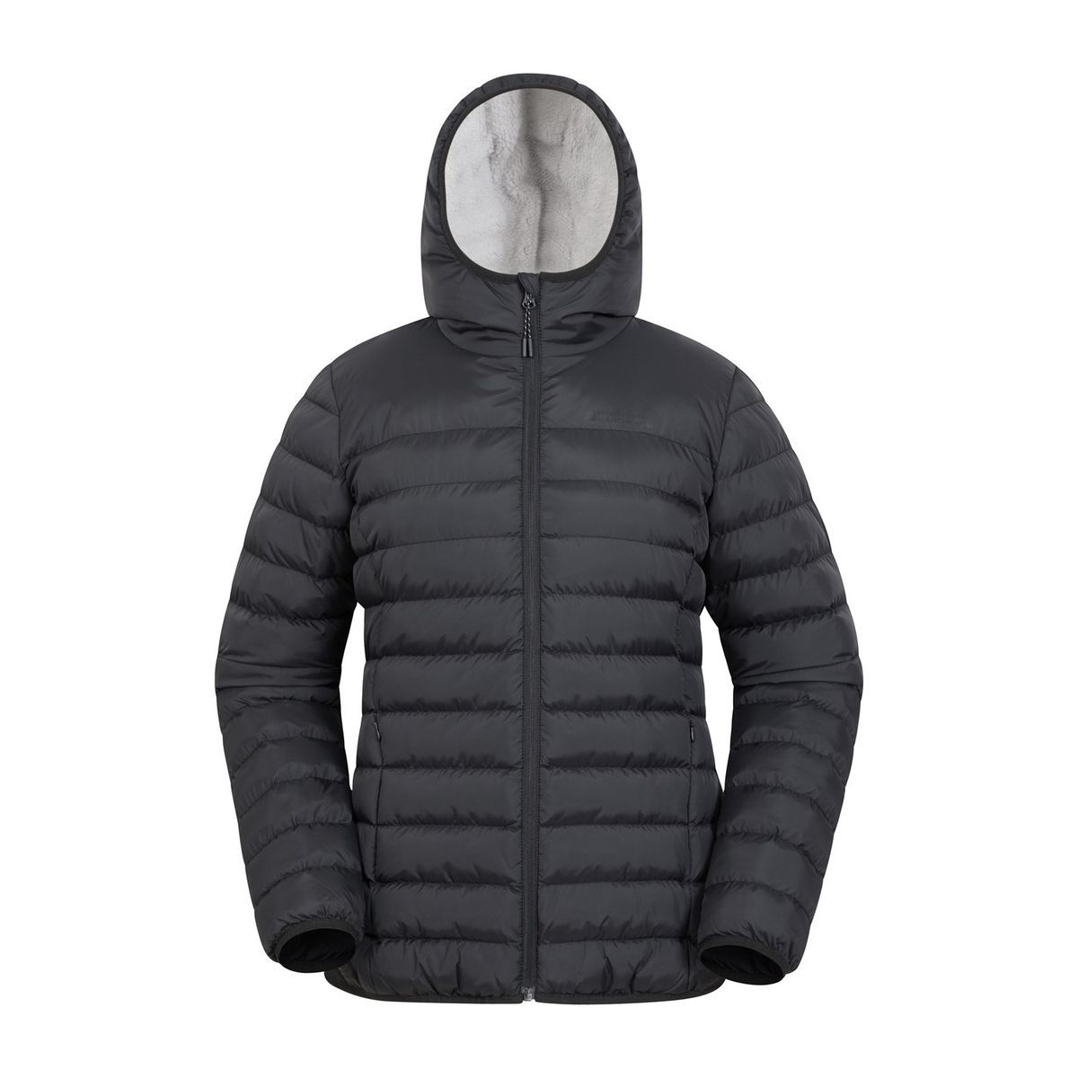 Leichte gesteppte Jacke mit Kunstfellfutter
