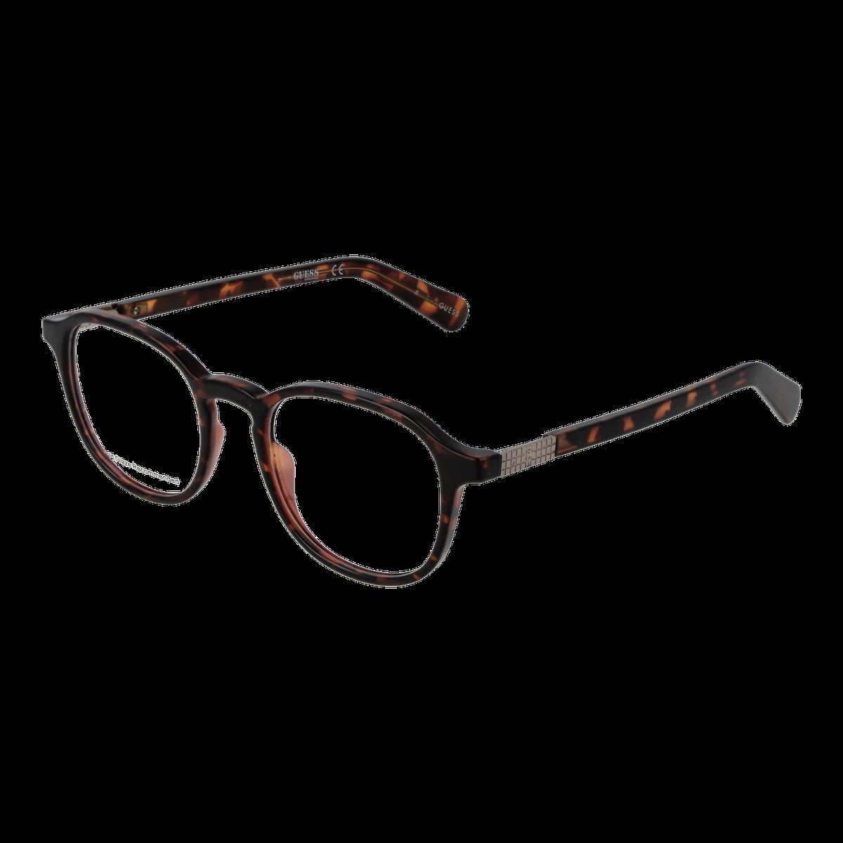 Klassische runde Brille in Schildpatt-Optik
