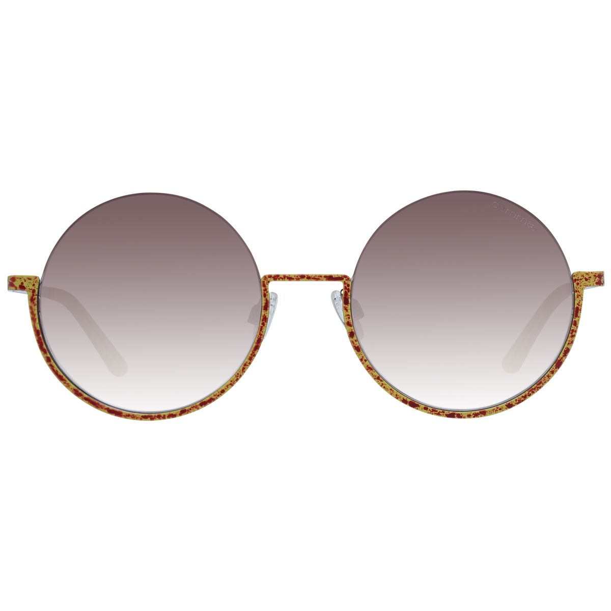 Runde Halbrand-Sonnenbrille mit Farbverlauf