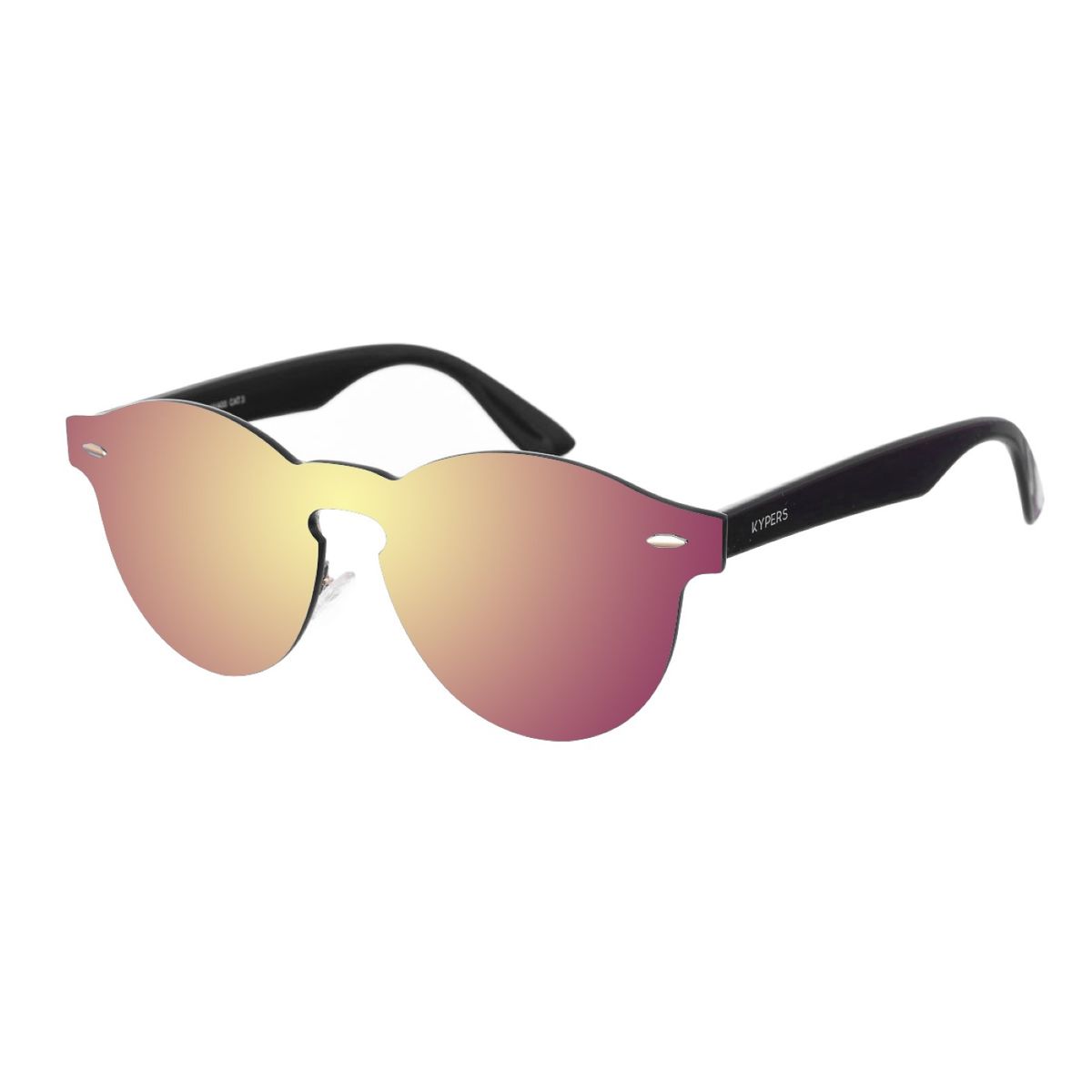 Randlose ovale verspiegelte Sonnenbrille