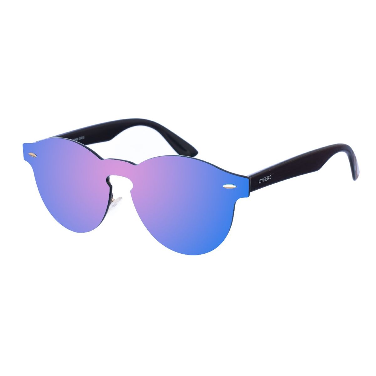 Randlose ovale verspiegelte Sonnenbrille
