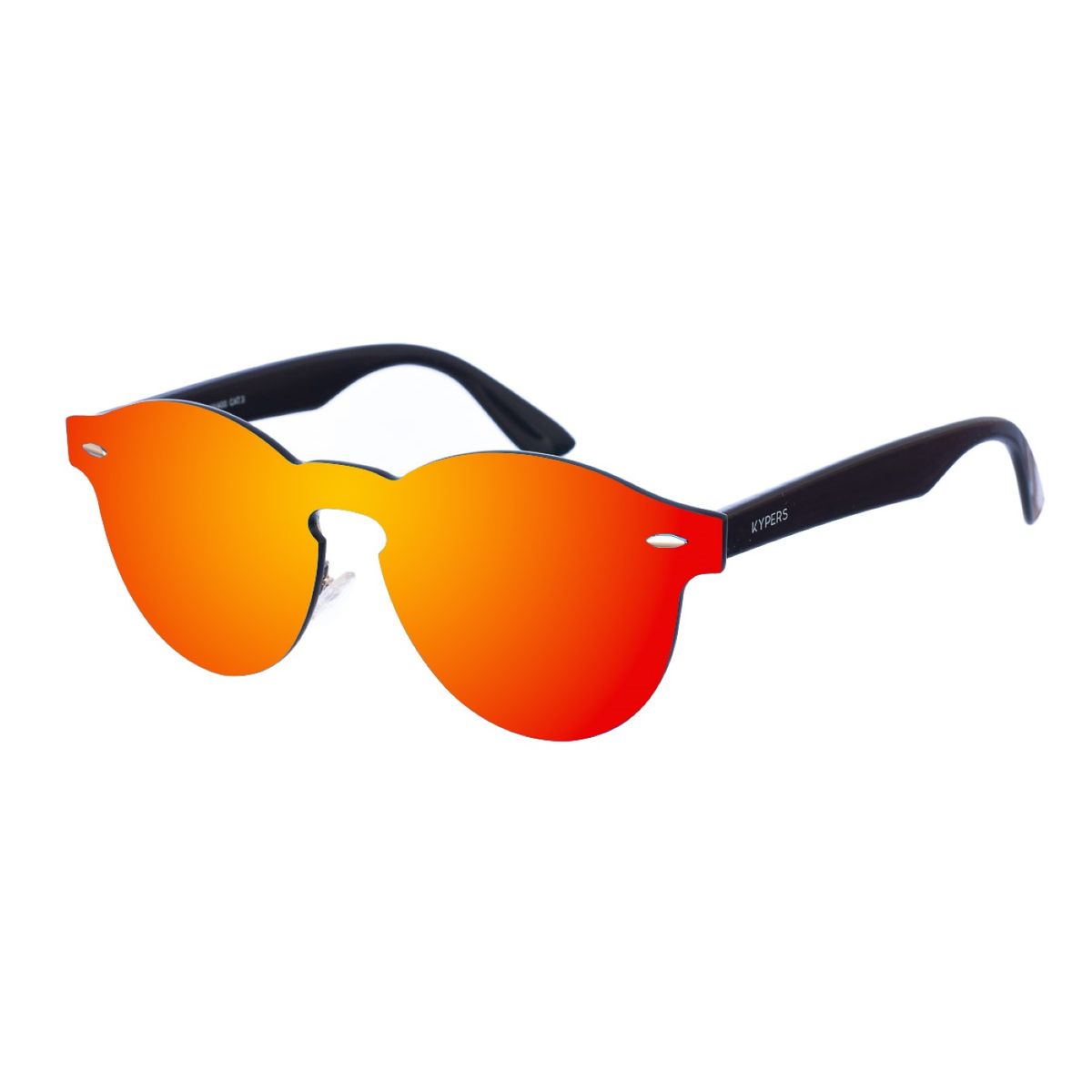 Randlose ovale verspiegelte Sonnenbrille