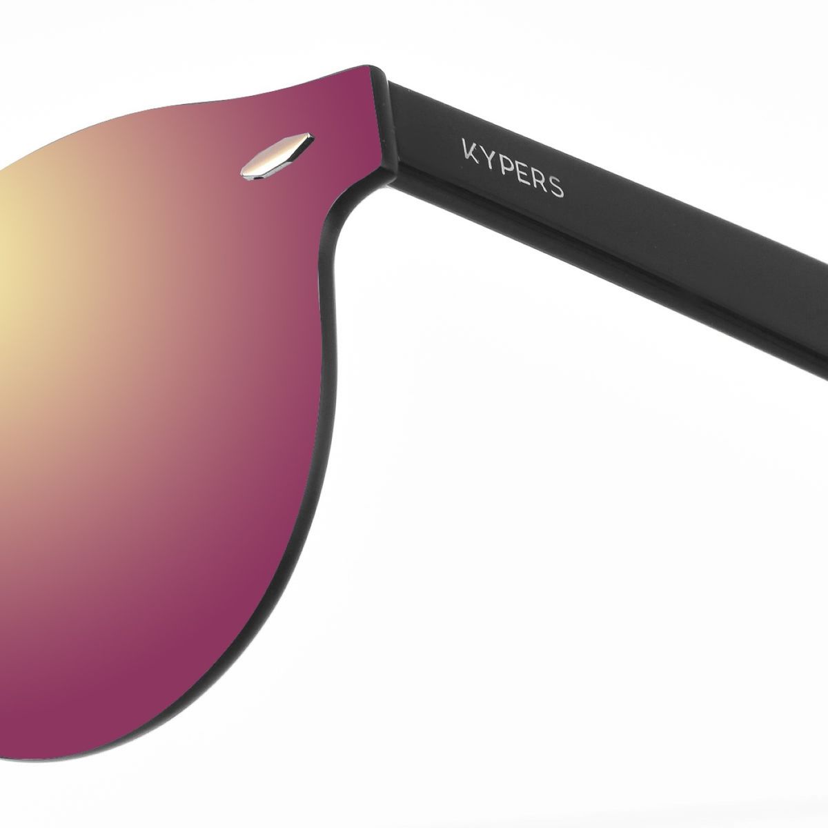 Randlose ovale verspiegelte Sonnenbrille