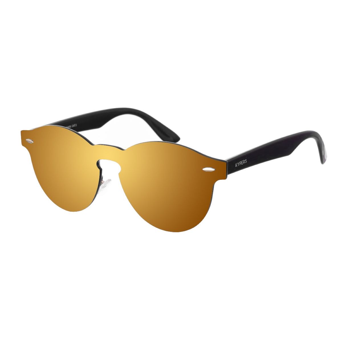 Randlose ovale verspiegelte Sonnenbrille