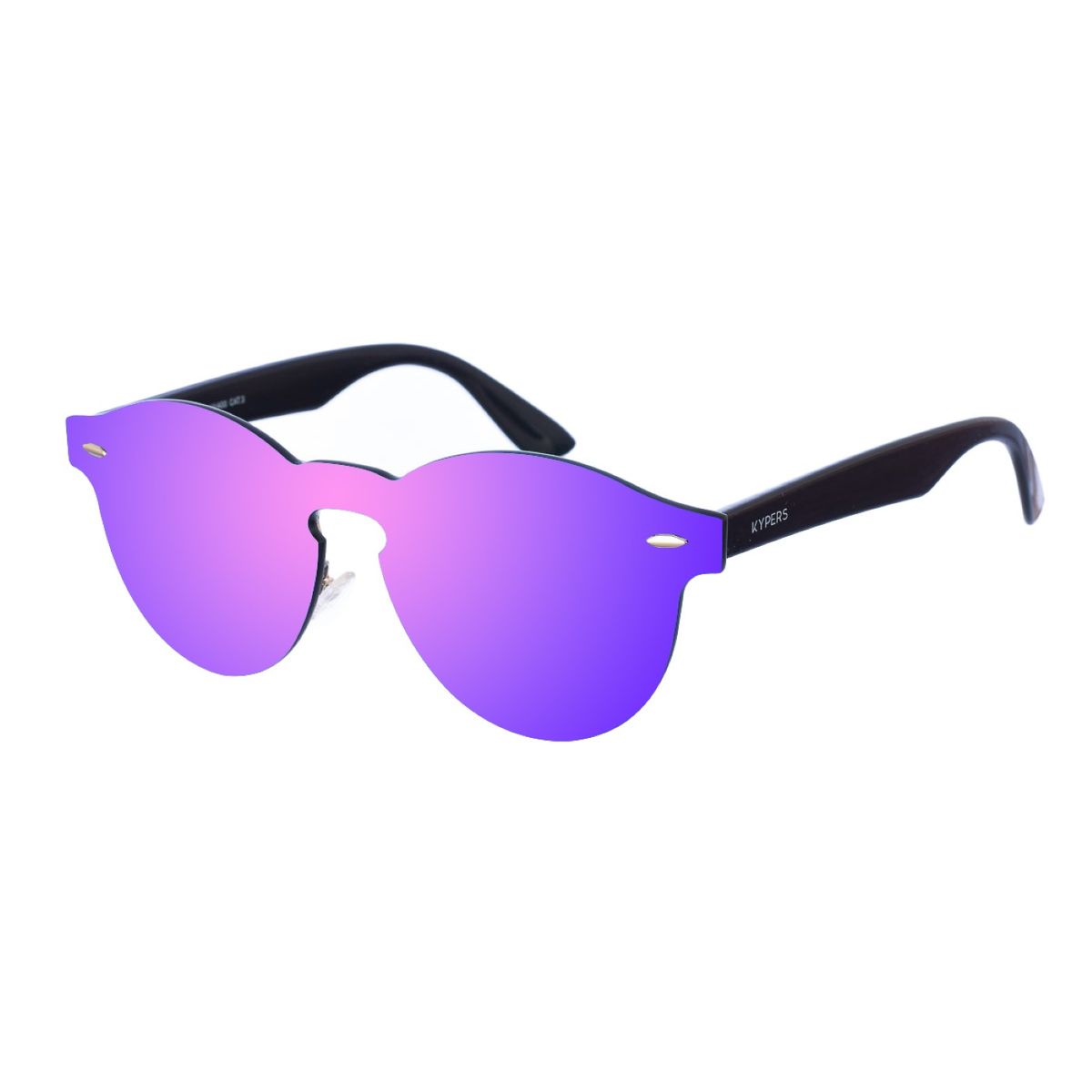 Randlose ovale verspiegelte Sonnenbrille