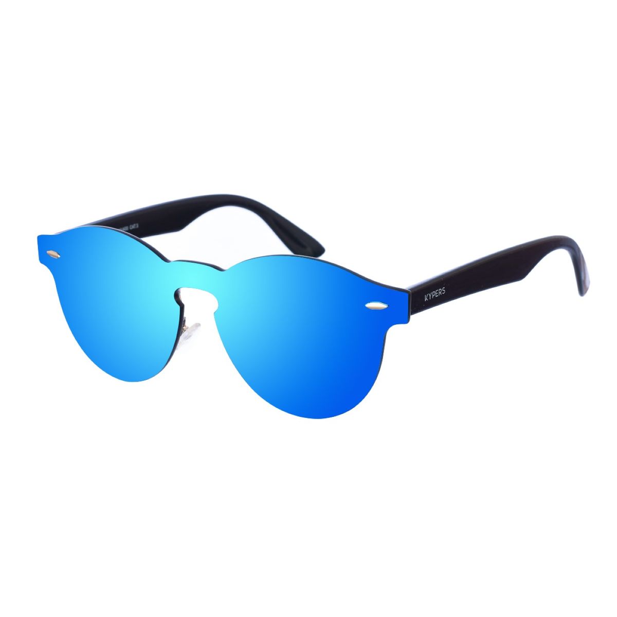 Randlose ovale verspiegelte Sonnenbrille