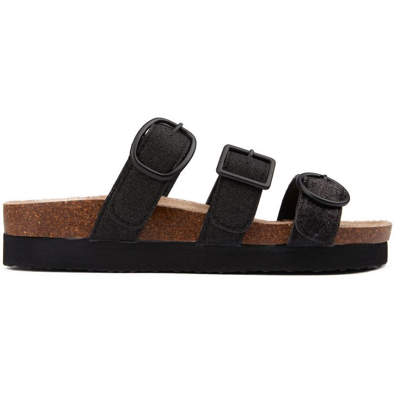 Kork-Fußbett-Sandalen mit Dreifachriemen