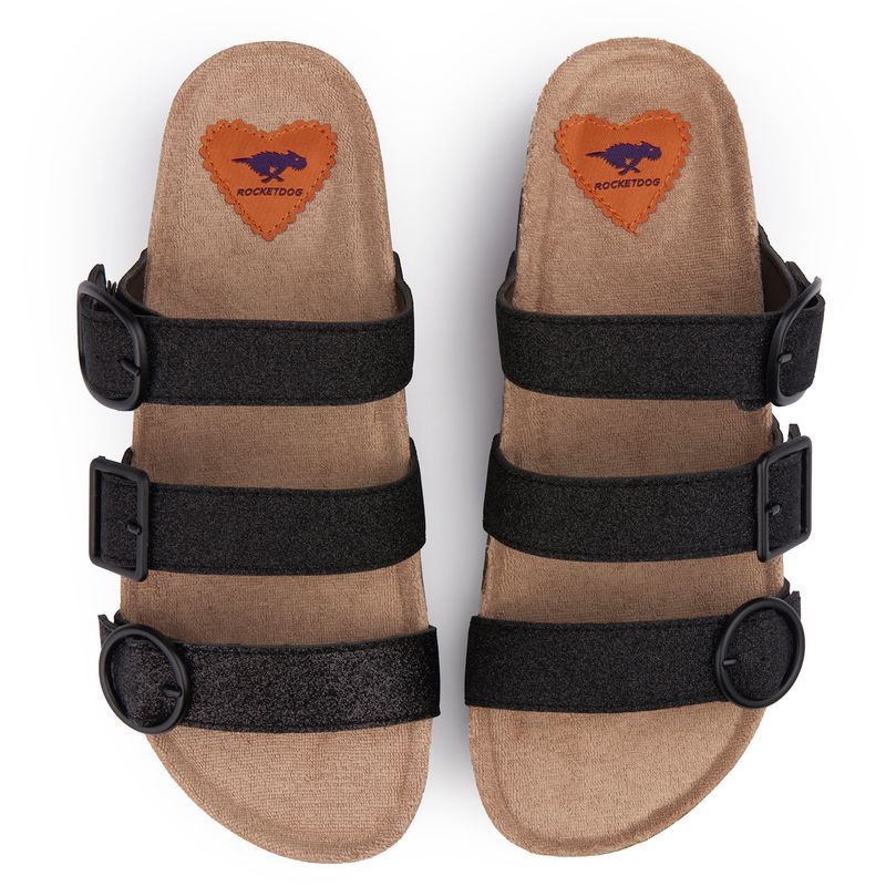 Kork-Fußbett-Sandalen mit Dreifachriemen