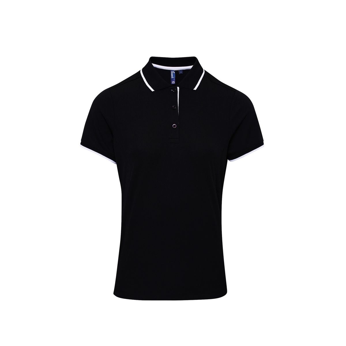 Tailliertes Polohemd mit Kontrastdetails