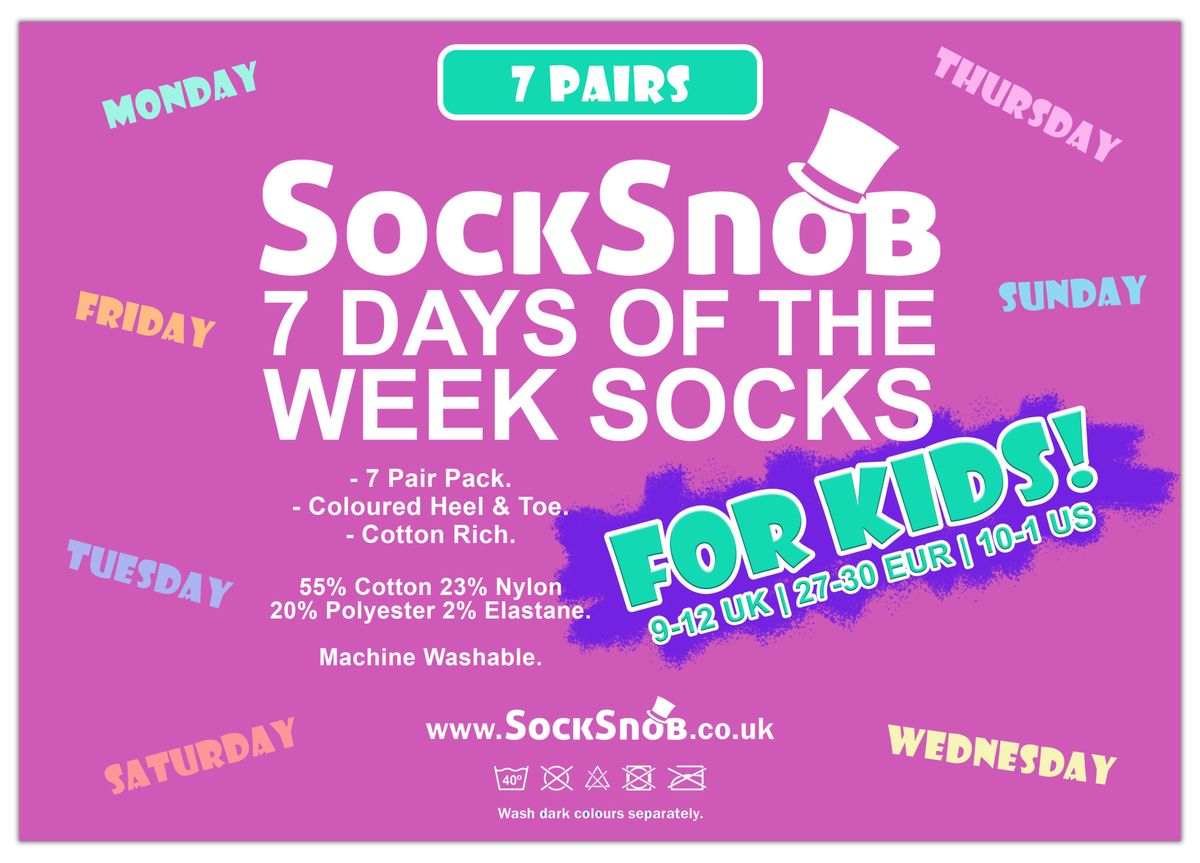 Bunte Emoji Wochentage Socken