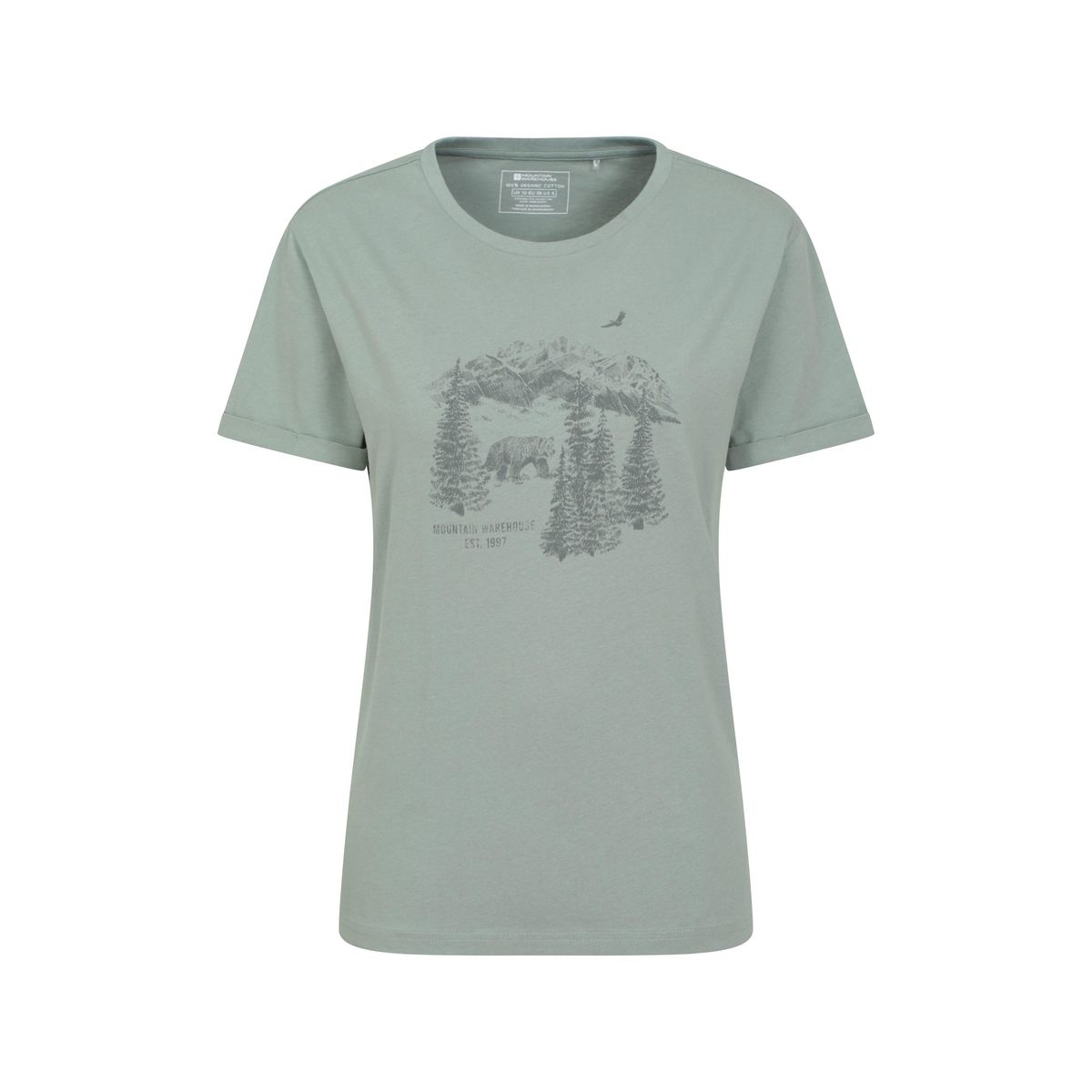 Grafik-T-Shirt mit Berglandschaft