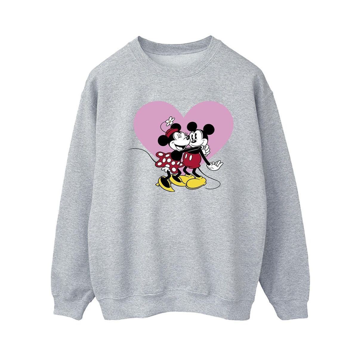Mickey und Minnie Herz Sweatshirt
