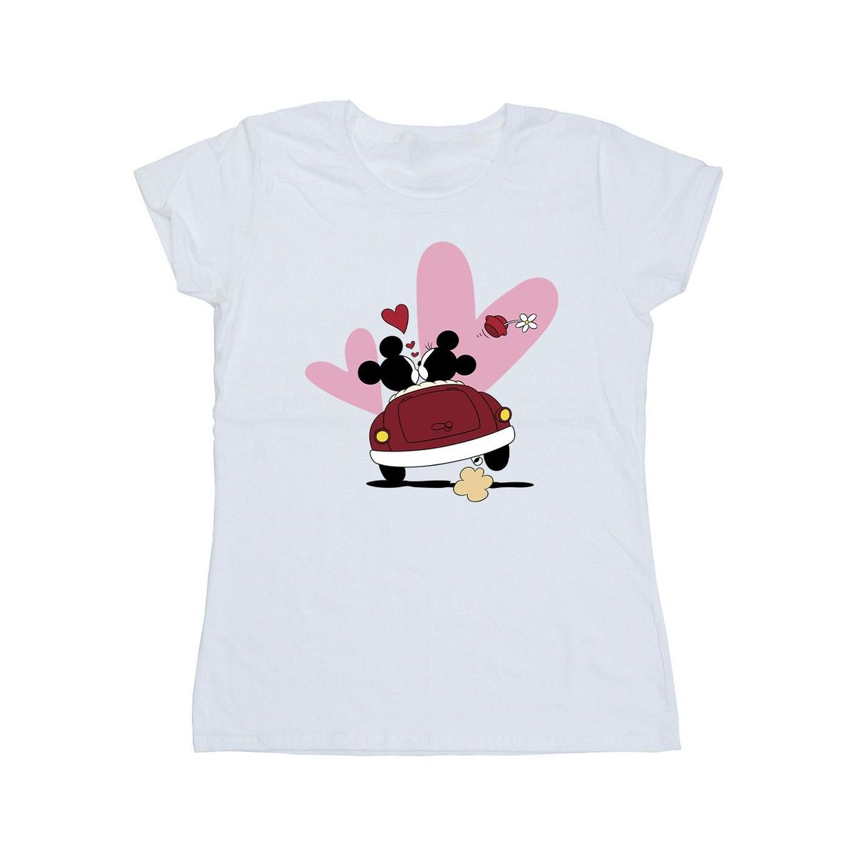 Mickey und Minnie Auto T-Shirt
