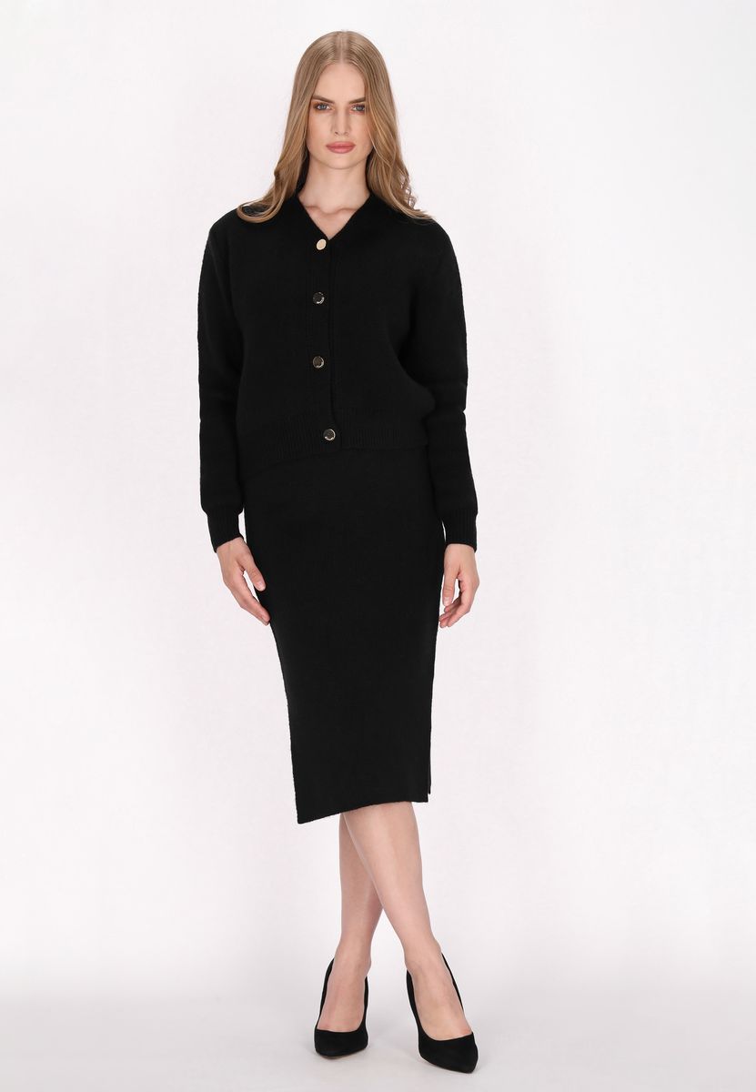 Kurzer Cardigan mit Strukturmuster