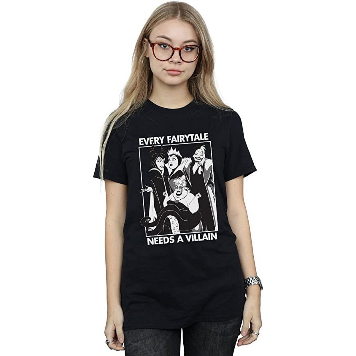 Märchen-Bösewicht T-Shirt im Boyfriend-Stil