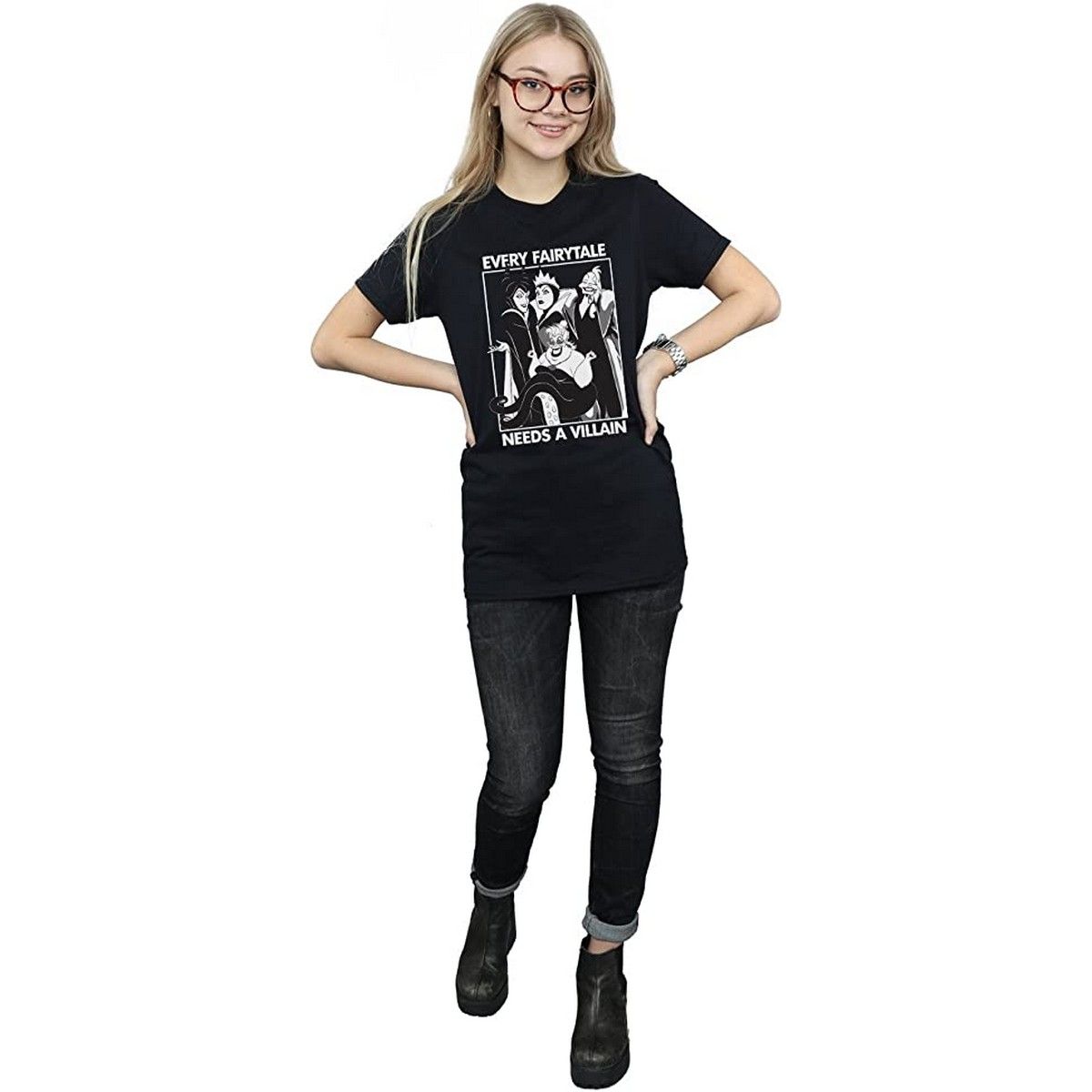 Märchen-Bösewicht T-Shirt im Boyfriend-Stil