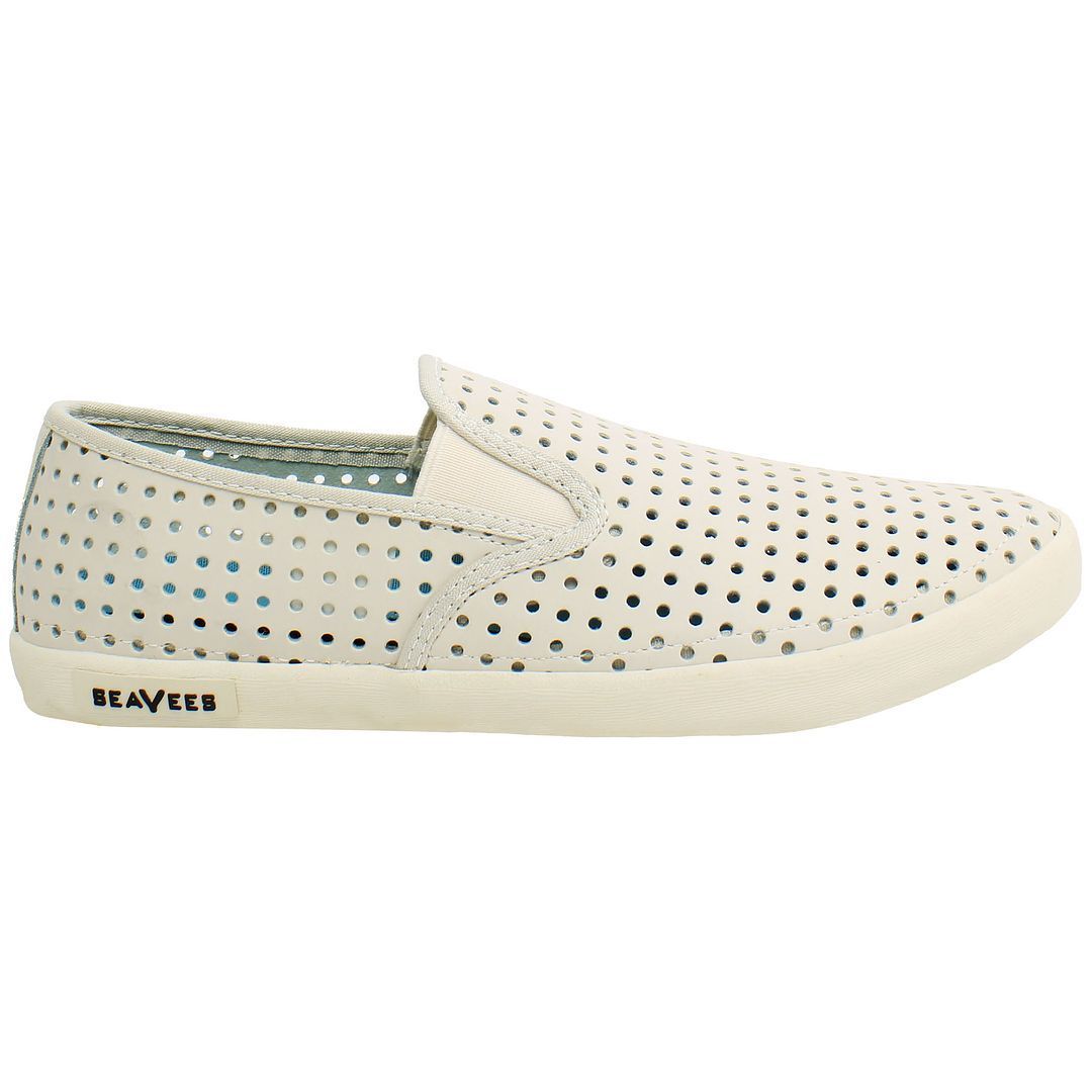 Perforierte Slip-On Plimsolls aus Nubukleder