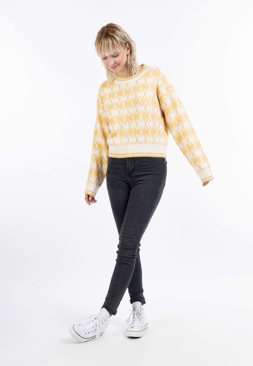Weicher Strickpullover mit Bubikragen