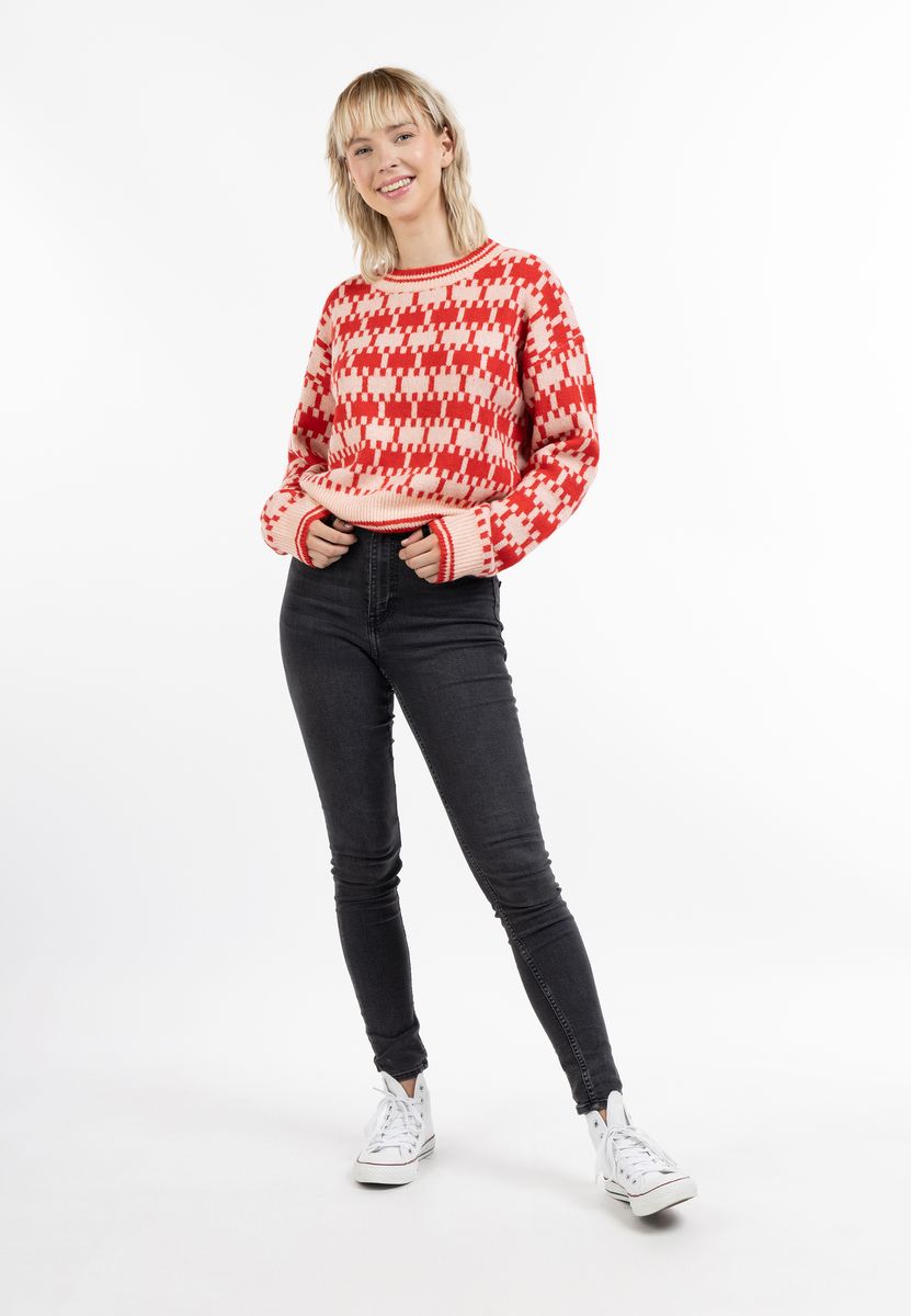 Weicher Strickpullover mit Bubikragen