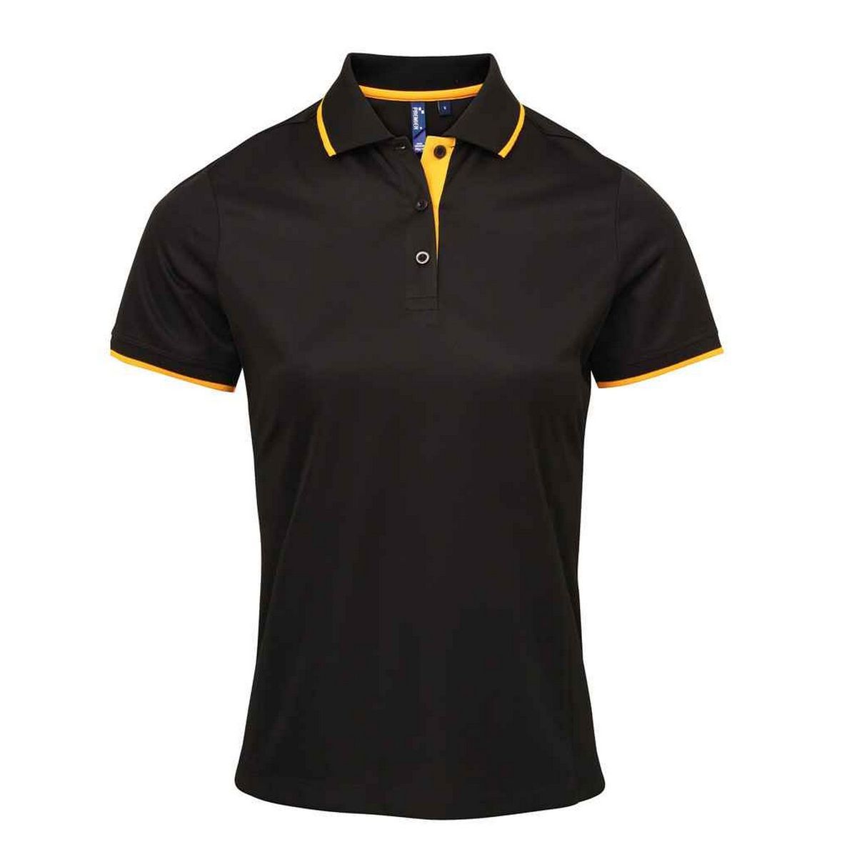 Feuchtigkeitstransportierendes Piqué-Poloshirt mit Kontraststreifen