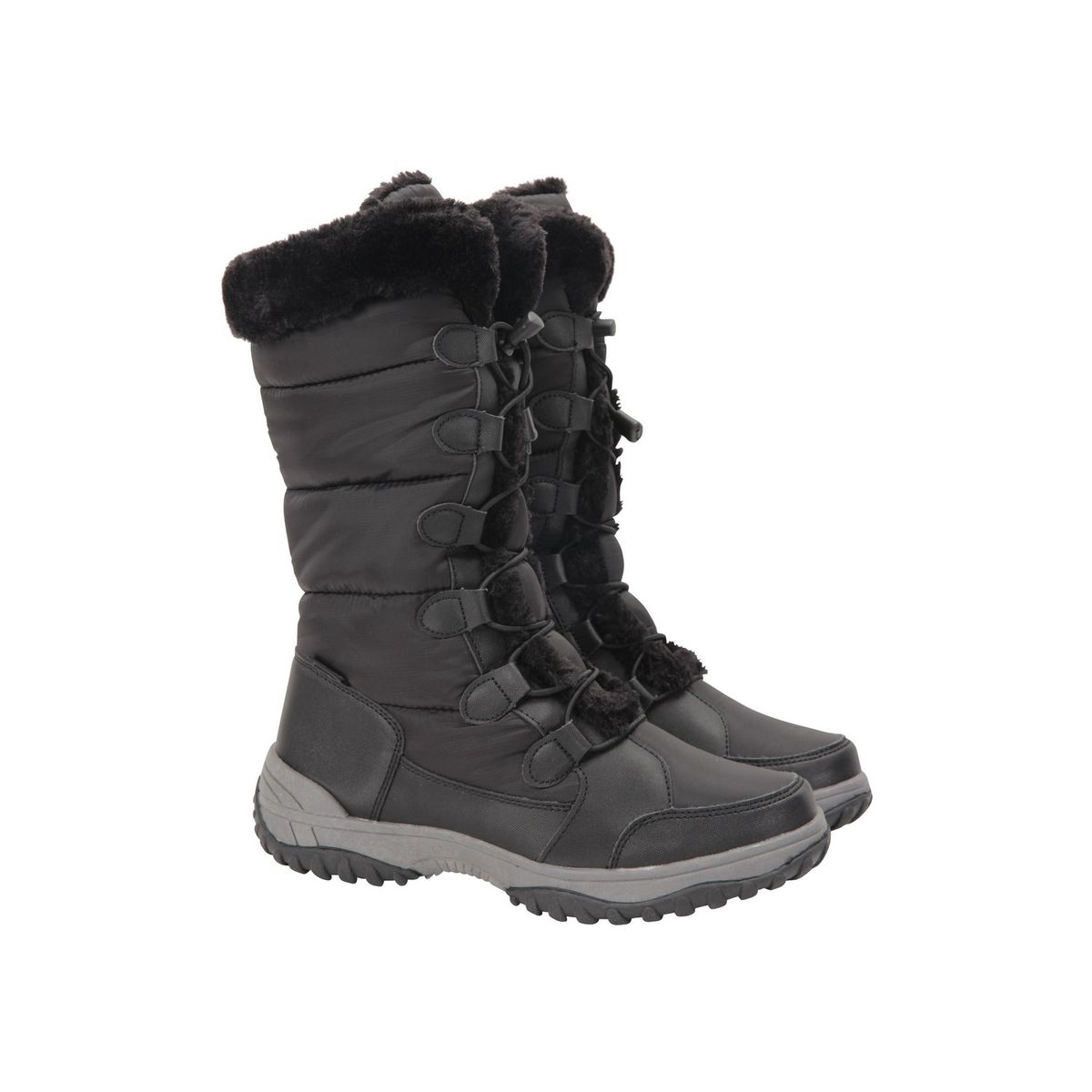 Wasserdichte halbhohe Schneestiefel mit Kunstpelz